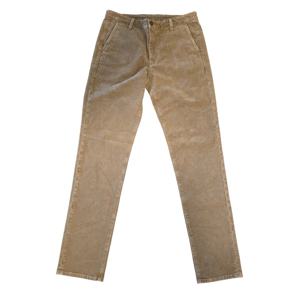 AG Corduroy Pants Mens 32x30 Brown Slim Straight Vintage Style NWOT Sample